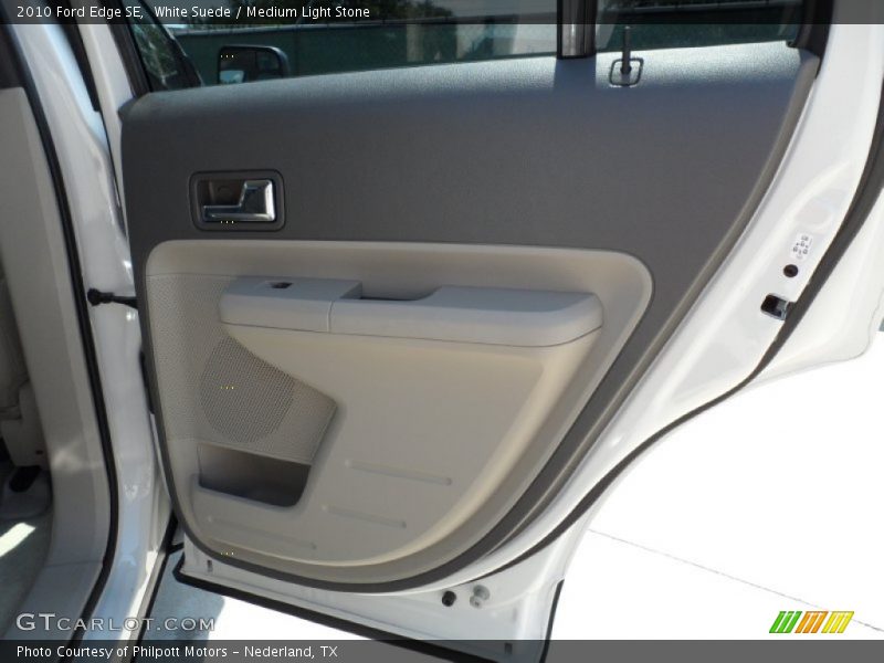 White Suede / Medium Light Stone 2010 Ford Edge SE