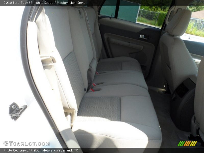 White Suede / Medium Light Stone 2010 Ford Edge SE