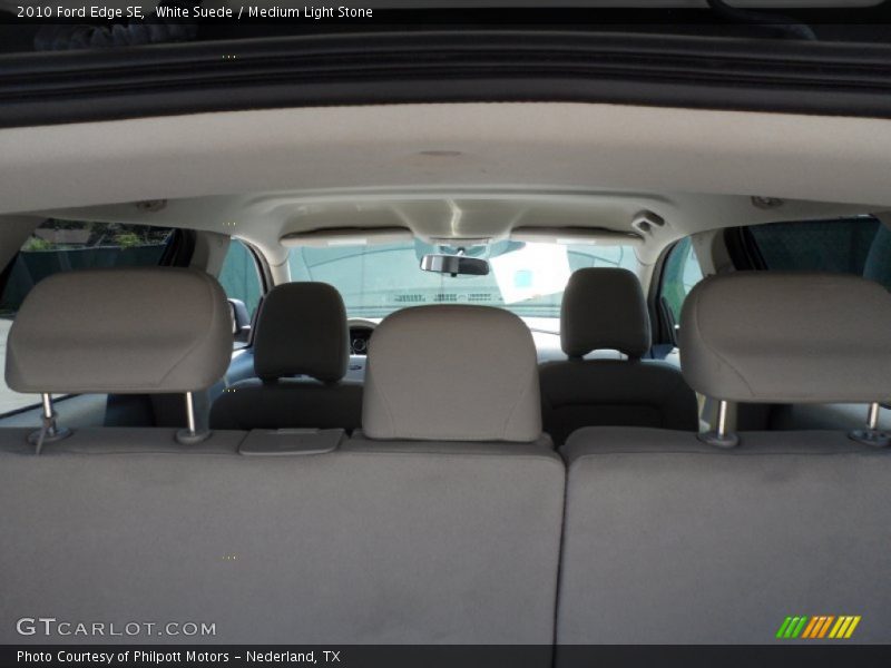 White Suede / Medium Light Stone 2010 Ford Edge SE