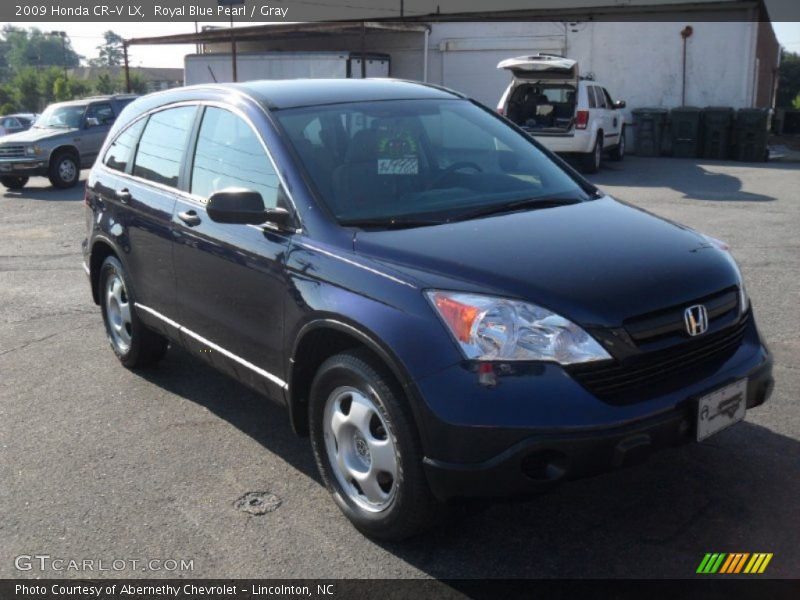 Royal Blue Pearl / Gray 2009 Honda CR-V LX