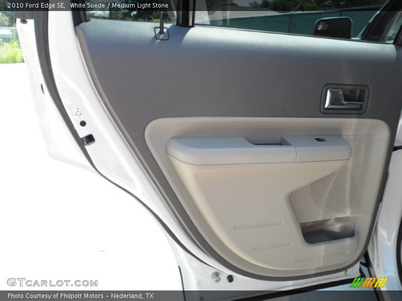 White Suede / Medium Light Stone 2010 Ford Edge SE