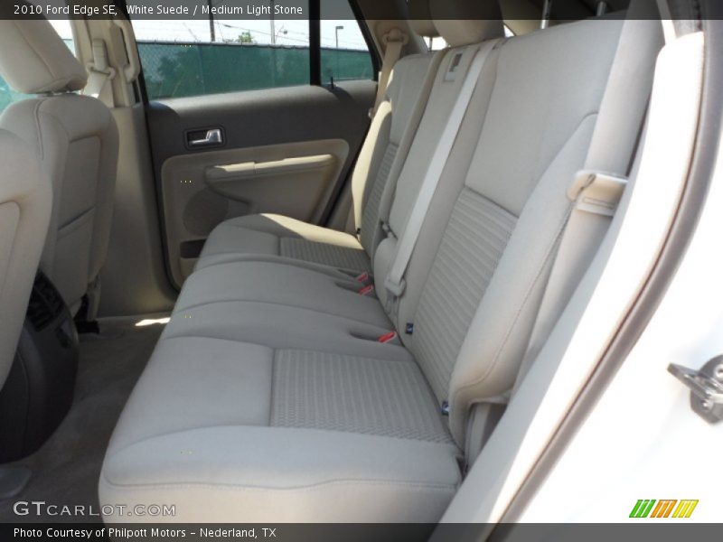 White Suede / Medium Light Stone 2010 Ford Edge SE