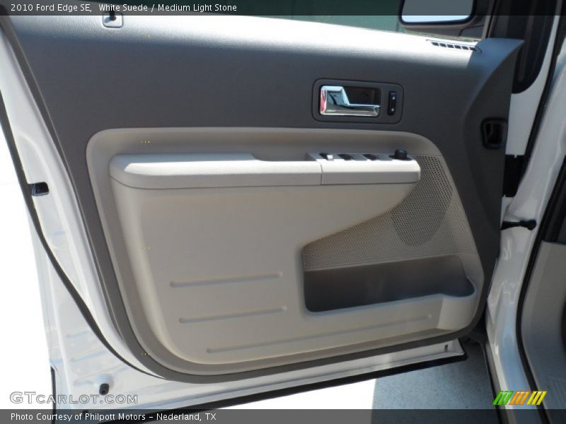 White Suede / Medium Light Stone 2010 Ford Edge SE