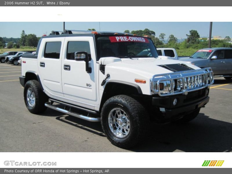 White / Ebony 2006 Hummer H2 SUT