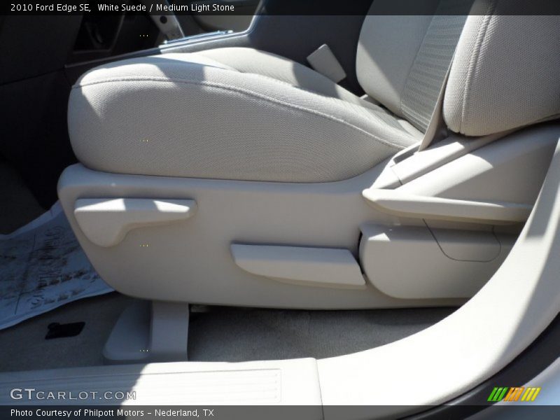 White Suede / Medium Light Stone 2010 Ford Edge SE