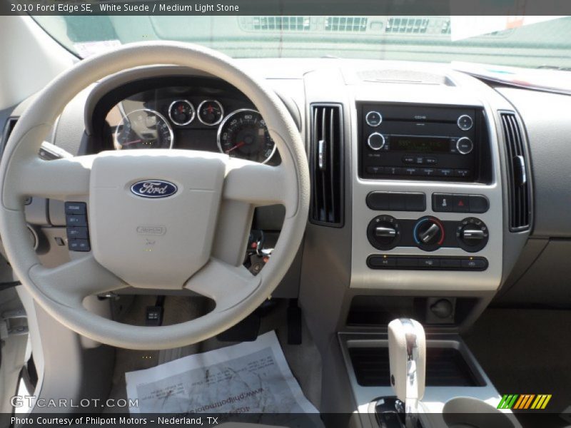 White Suede / Medium Light Stone 2010 Ford Edge SE
