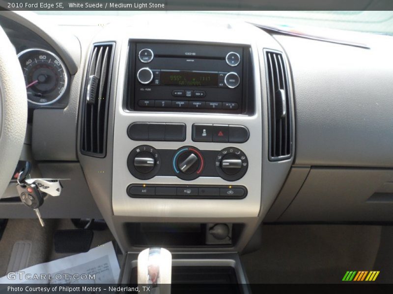 White Suede / Medium Light Stone 2010 Ford Edge SE