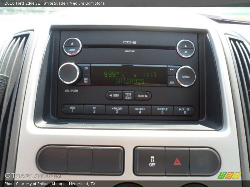 White Suede / Medium Light Stone 2010 Ford Edge SE