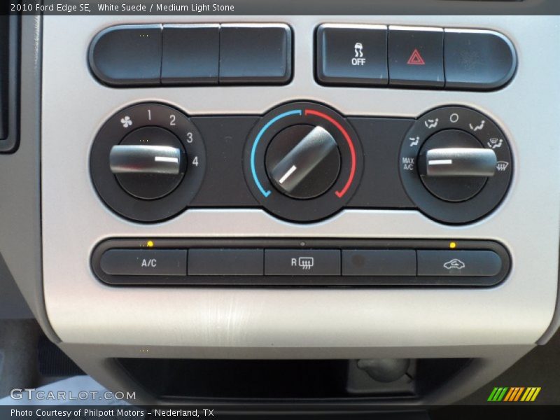White Suede / Medium Light Stone 2010 Ford Edge SE