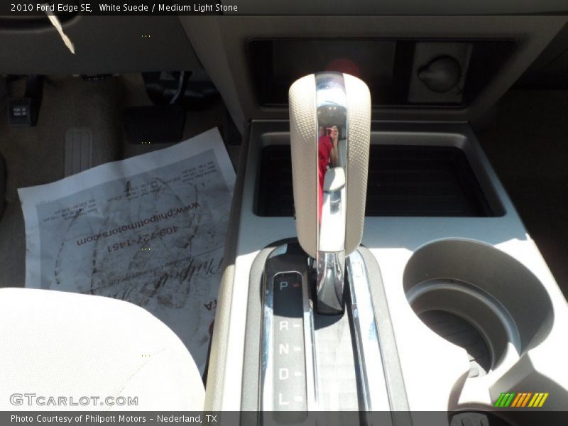White Suede / Medium Light Stone 2010 Ford Edge SE