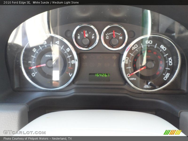 White Suede / Medium Light Stone 2010 Ford Edge SE