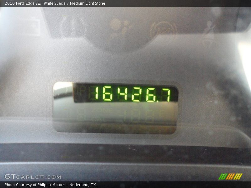 White Suede / Medium Light Stone 2010 Ford Edge SE