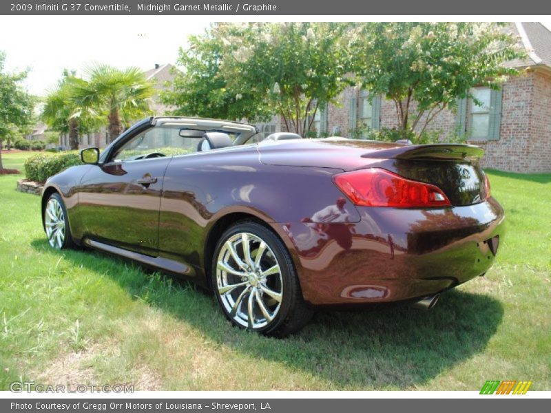  2009 G 37 Convertible Midnight Garnet Metallic