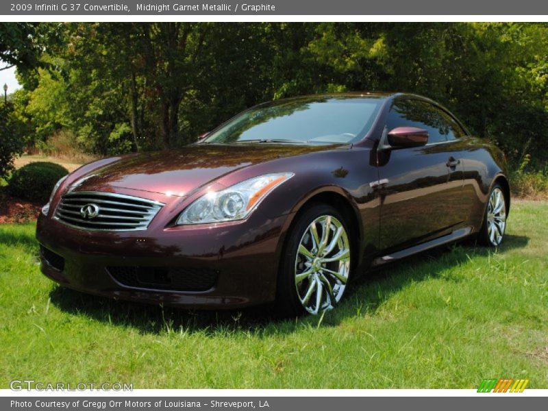 Midnight Garnet Metallic / Graphite 2009 Infiniti G 37 Convertible