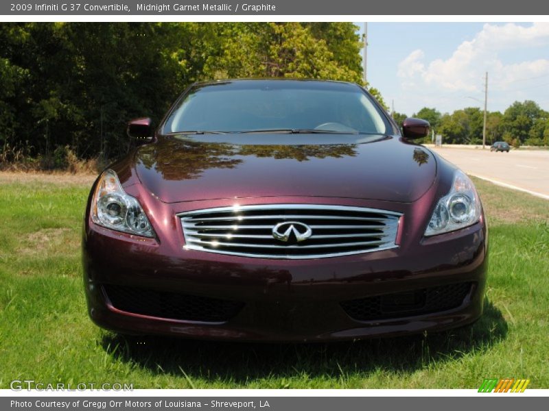 Midnight Garnet Metallic / Graphite 2009 Infiniti G 37 Convertible