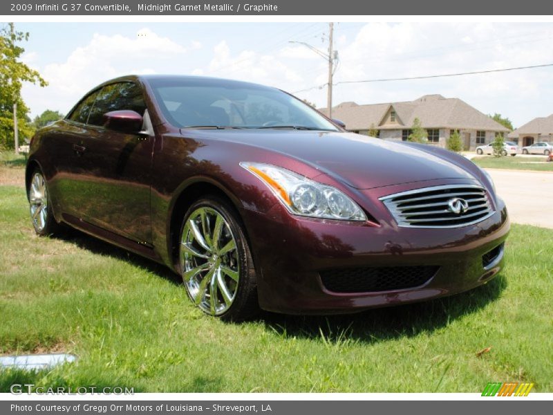  2009 G 37 Convertible Midnight Garnet Metallic