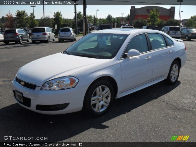 Summit White / Neutral 2010 Chevrolet Impala LT