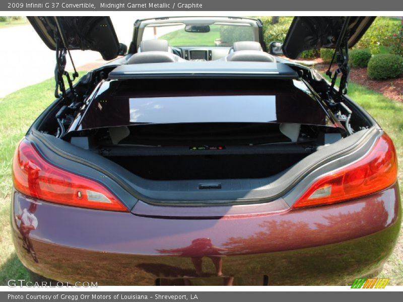Midnight Garnet Metallic / Graphite 2009 Infiniti G 37 Convertible