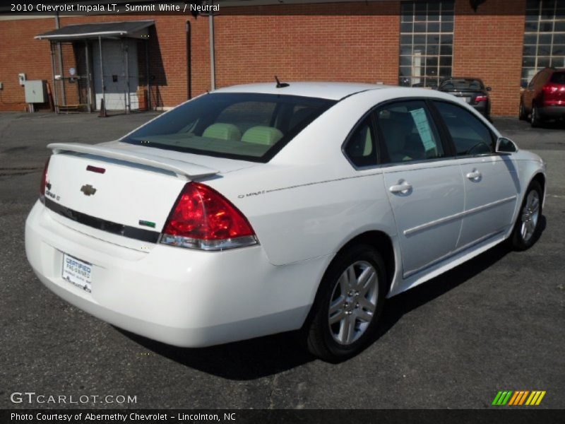 Summit White / Neutral 2010 Chevrolet Impala LT