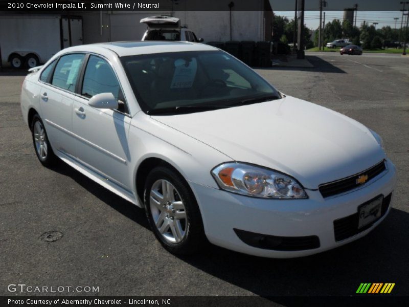 Summit White / Neutral 2010 Chevrolet Impala LT