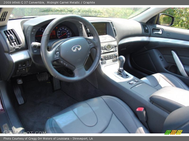  2009 G 37 Convertible Graphite Interior