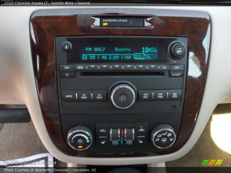 Summit White / Neutral 2010 Chevrolet Impala LT