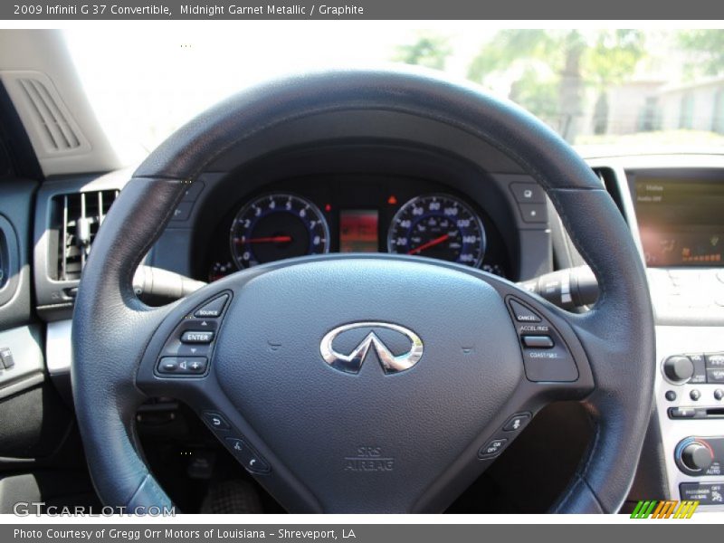 Midnight Garnet Metallic / Graphite 2009 Infiniti G 37 Convertible