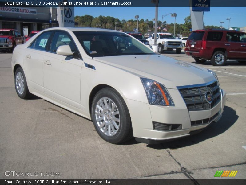 Vanilla Latte Metallic / Cashmere/Cocoa 2011 Cadillac CTS 3.0 Sedan