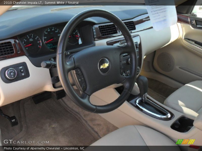 Summit White / Neutral 2010 Chevrolet Impala LT