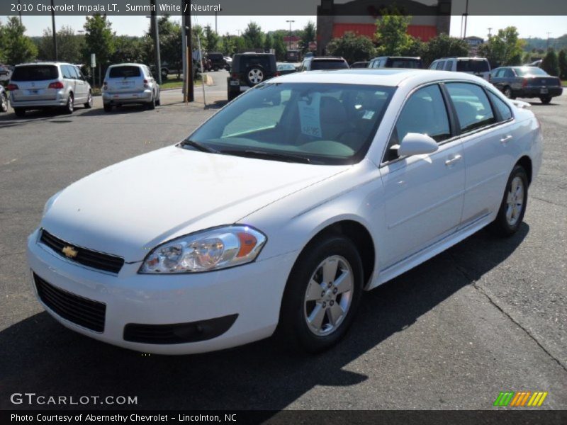 Summit White / Neutral 2010 Chevrolet Impala LT