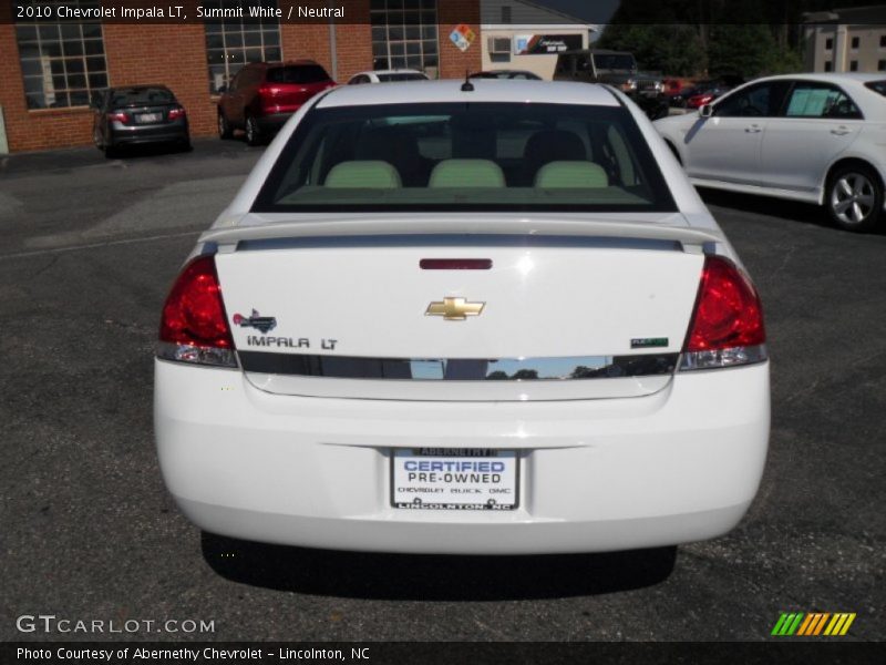 Summit White / Neutral 2010 Chevrolet Impala LT