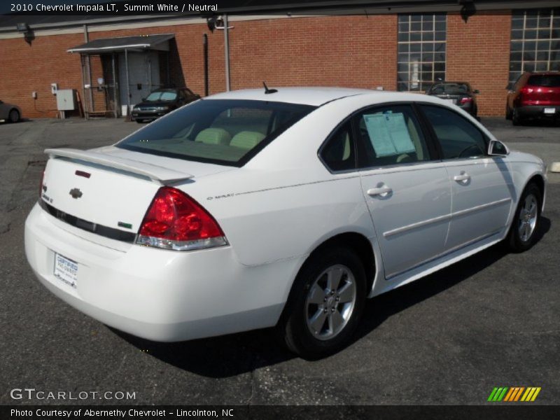 Summit White / Neutral 2010 Chevrolet Impala LT