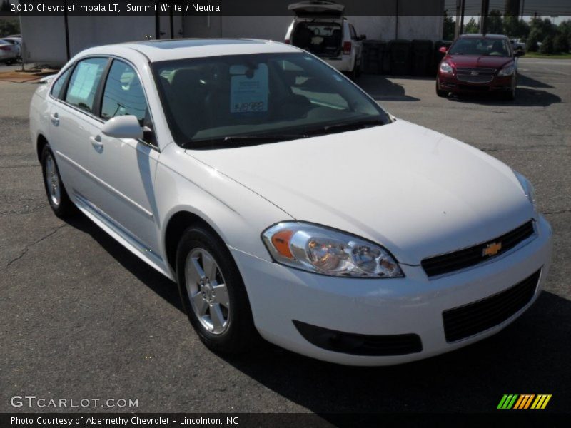 Summit White / Neutral 2010 Chevrolet Impala LT