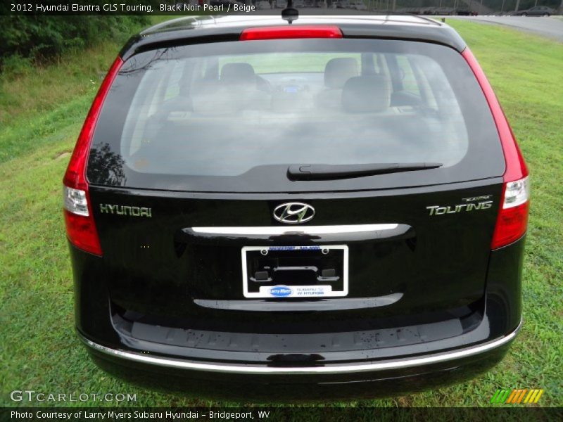 Black Noir Pearl / Beige 2012 Hyundai Elantra GLS Touring