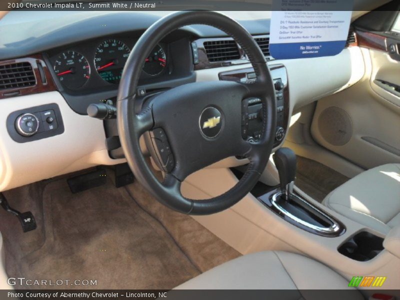 Summit White / Neutral 2010 Chevrolet Impala LT