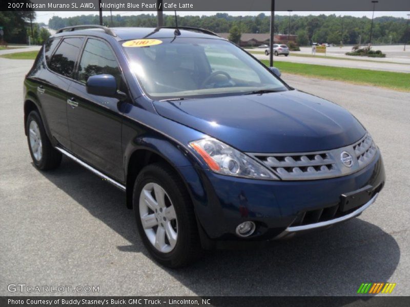 Midnight Blue Pearl / Cafe Latte 2007 Nissan Murano SL AWD