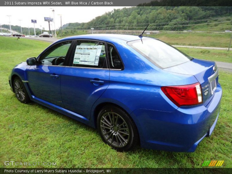 WR Blue Mica / Carbon Black 2011 Subaru Impreza WRX Sedan