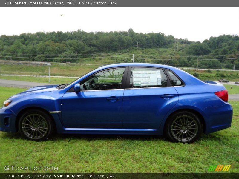 WR Blue Mica / Carbon Black 2011 Subaru Impreza WRX Sedan