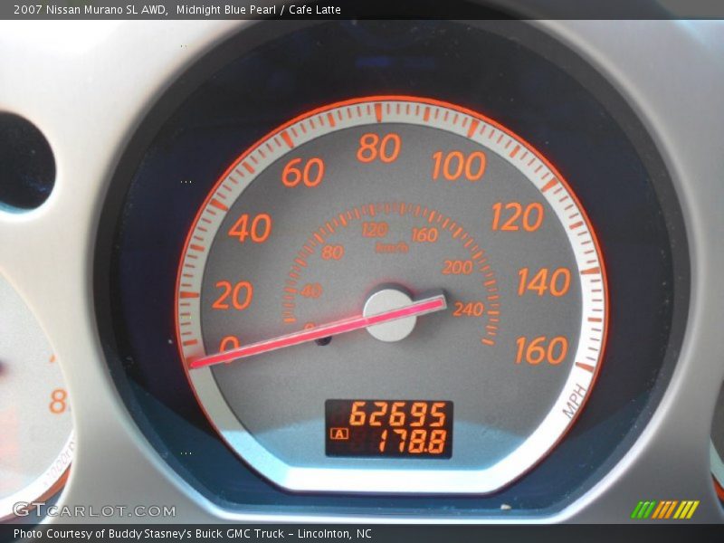 Midnight Blue Pearl / Cafe Latte 2007 Nissan Murano SL AWD