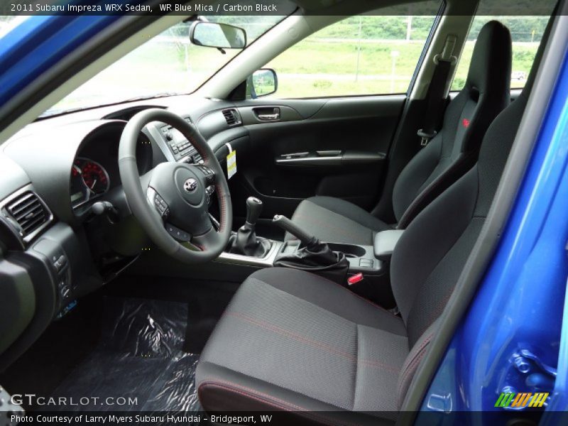  2011 Impreza WRX Sedan Carbon Black Interior