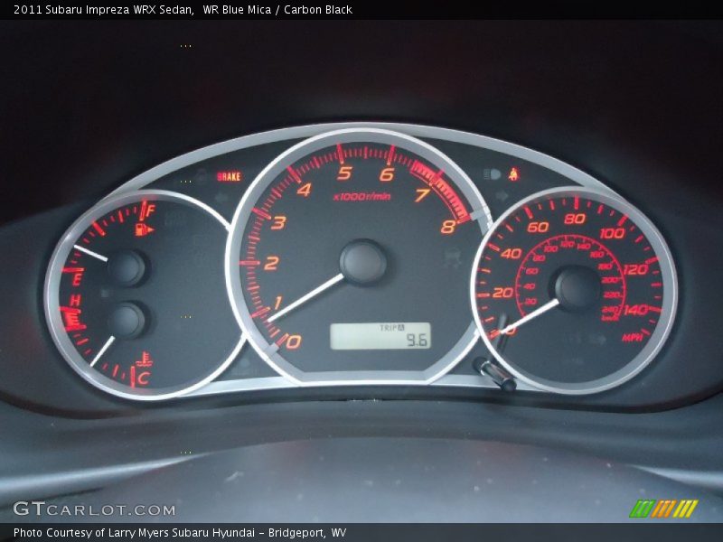  2011 Impreza WRX Sedan WRX Sedan Gauges