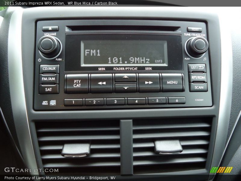 Controls of 2011 Impreza WRX Sedan
