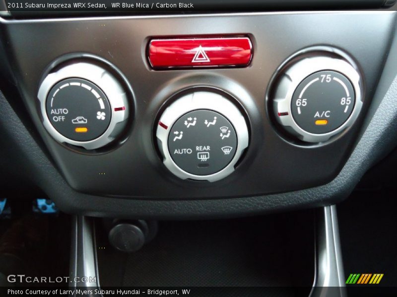 Controls of 2011 Impreza WRX Sedan