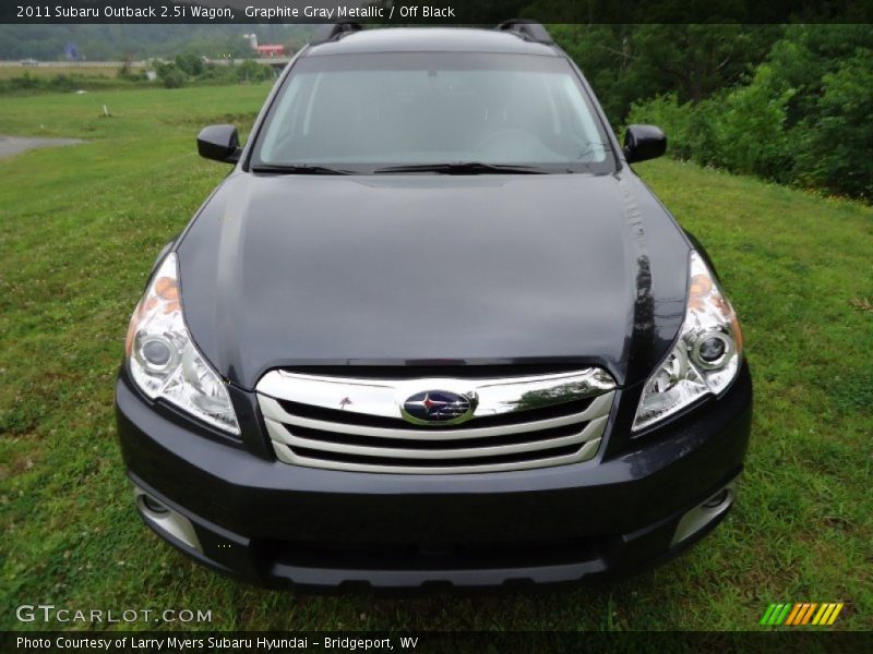 Graphite Gray Metallic / Off Black 2011 Subaru Outback 2.5i Wagon