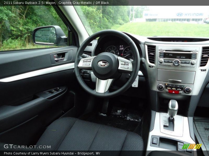 Graphite Gray Metallic / Off Black 2011 Subaru Outback 2.5i Wagon
