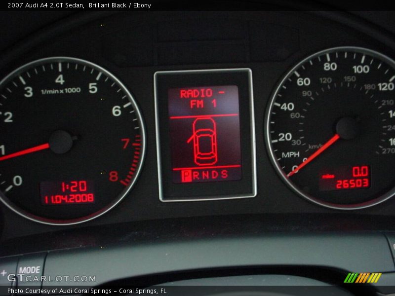 Brilliant Black / Ebony 2007 Audi A4 2.0T Sedan