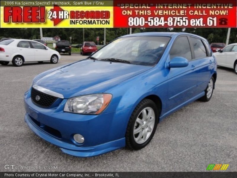 Spark Blue / Gray 2006 Kia Spectra Spectra5 Hatchback