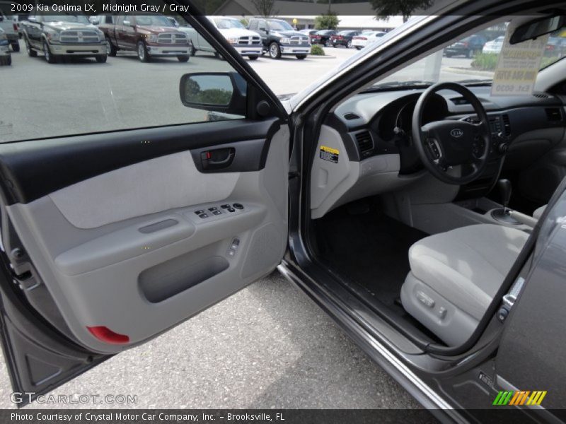 Midnight Gray / Gray 2009 Kia Optima LX