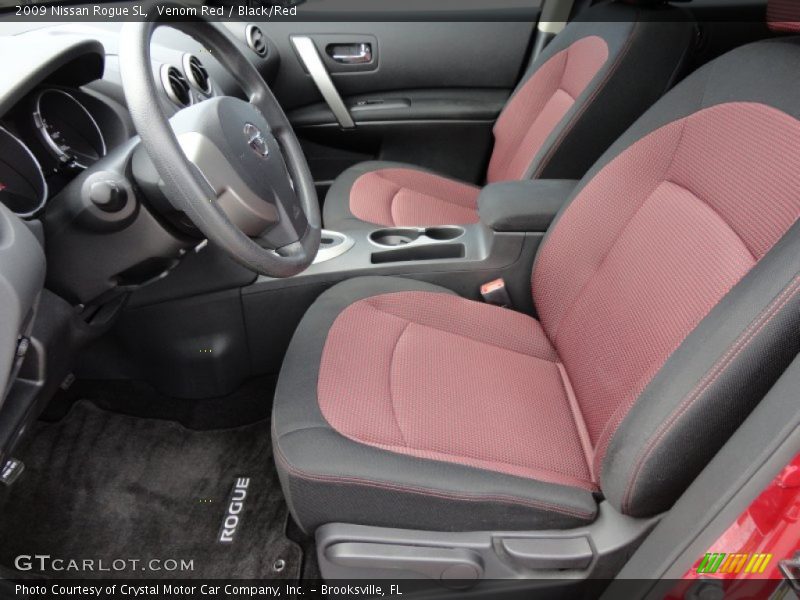 Venom Red / Black/Red 2009 Nissan Rogue SL