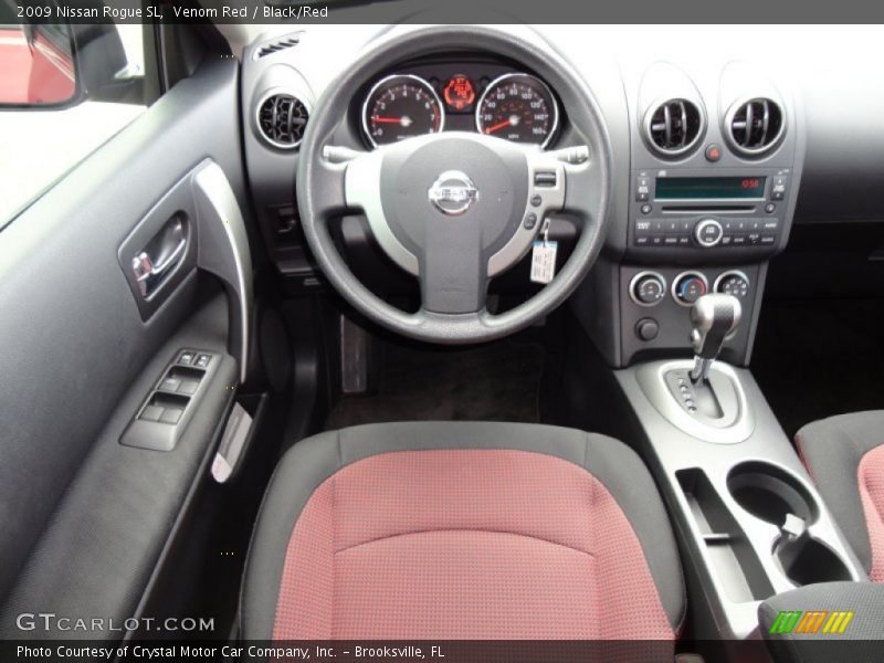 Venom Red / Black/Red 2009 Nissan Rogue SL